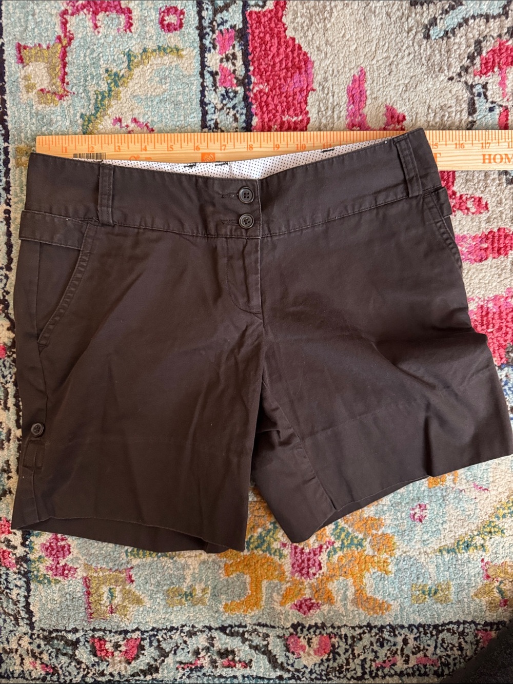 Lands’ End brown cotton shorts 2P